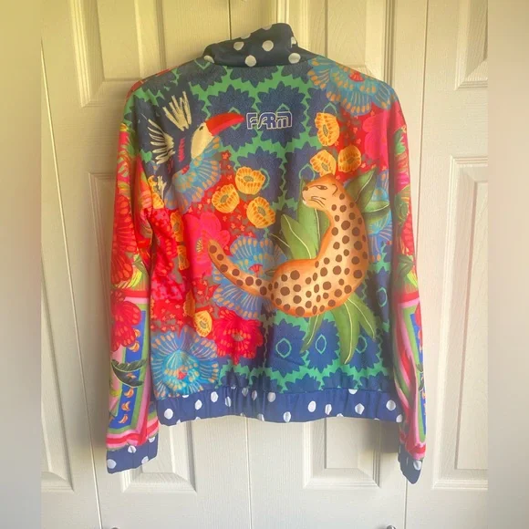 NEW Farm Rio Tropical Floral Jacket - Picture 8 of 12